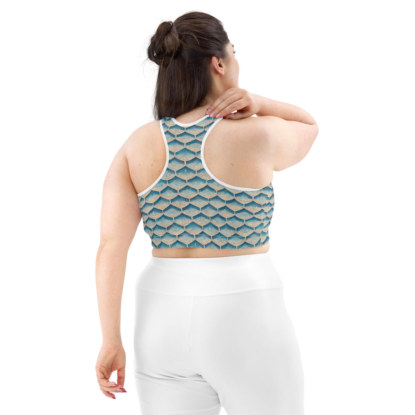 Seafoam Scales Sports bra