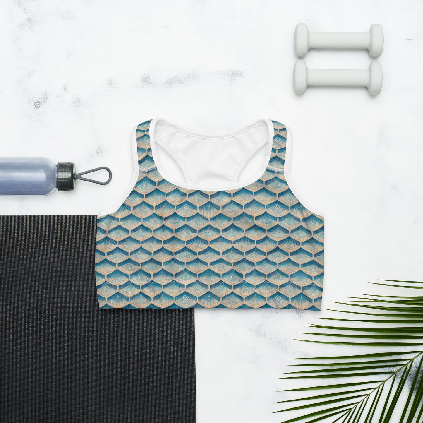 Seafoam Scales Sports bra