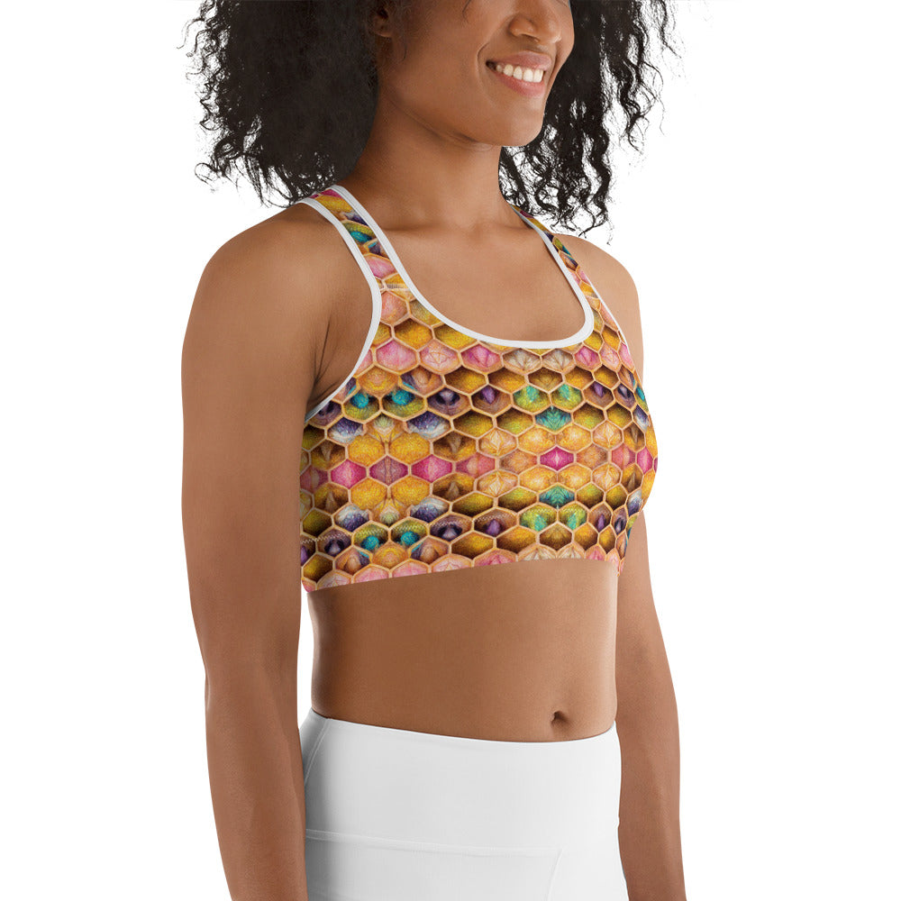 Rainbow Hive Radiance Sports bra