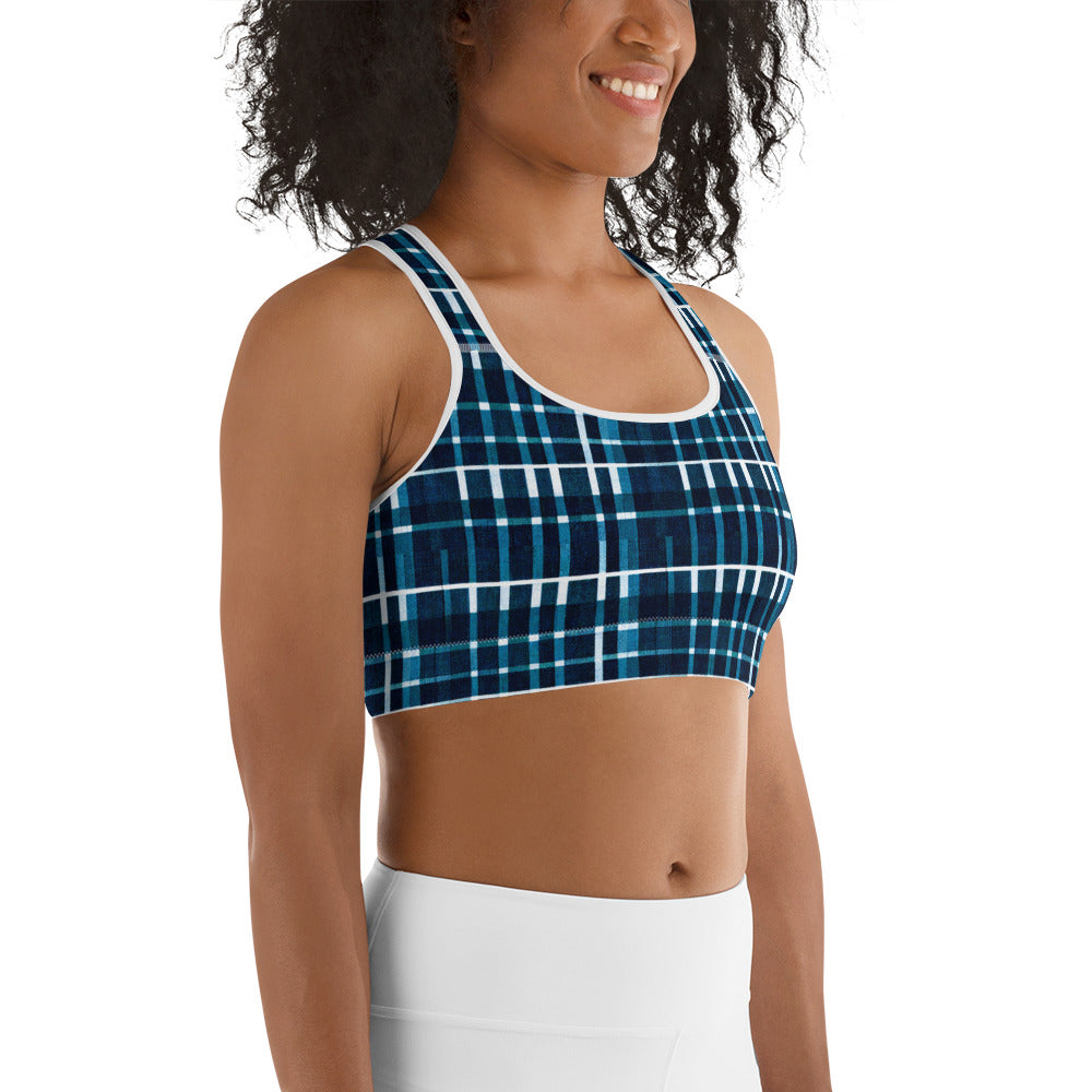 Royal Blue Scottish Heritage Sports bra