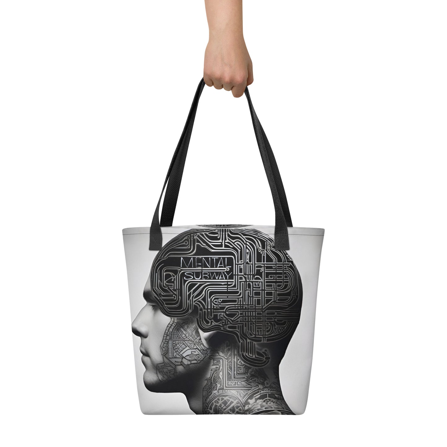 Neural Routes Tote bag