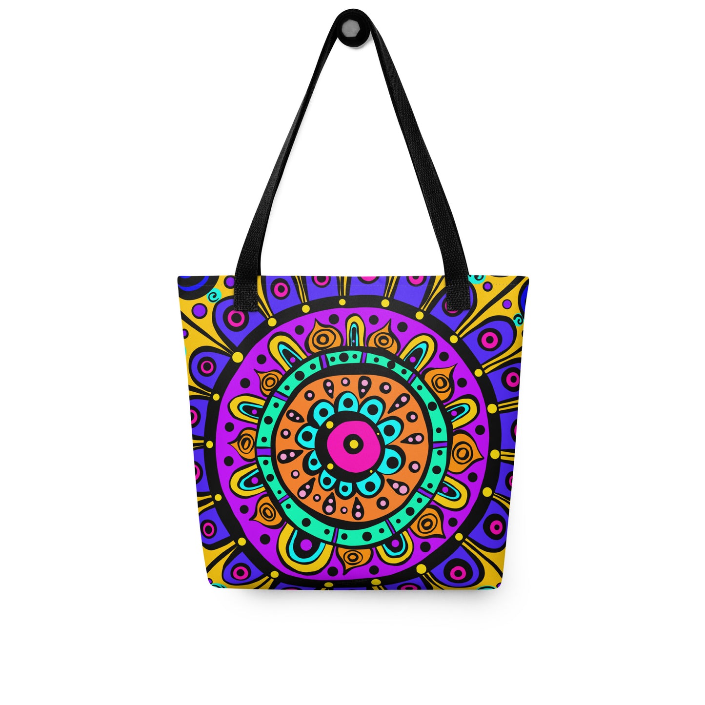 Mandala with Yellow Tote bag