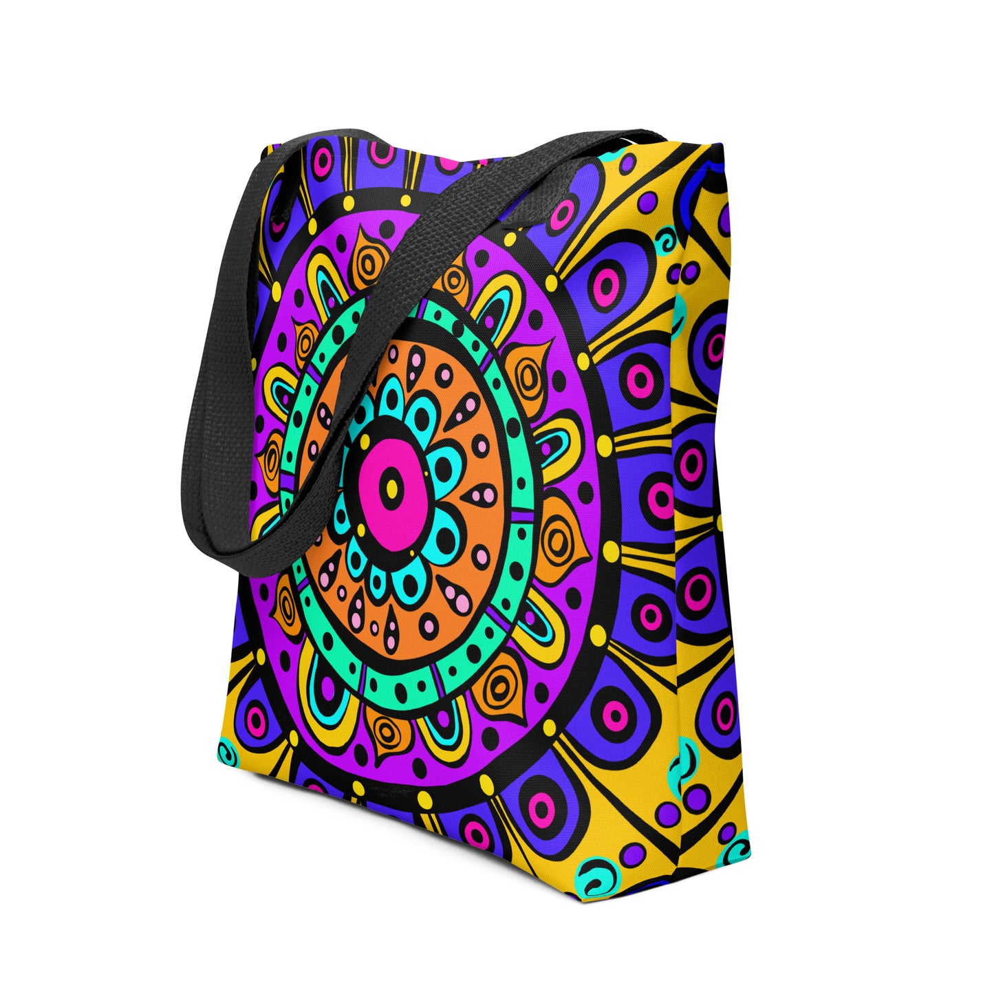 Mandala with Yellow Tote bag