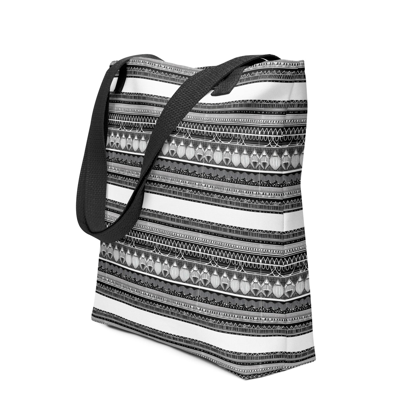 Monochrome Lanterns Tote bag