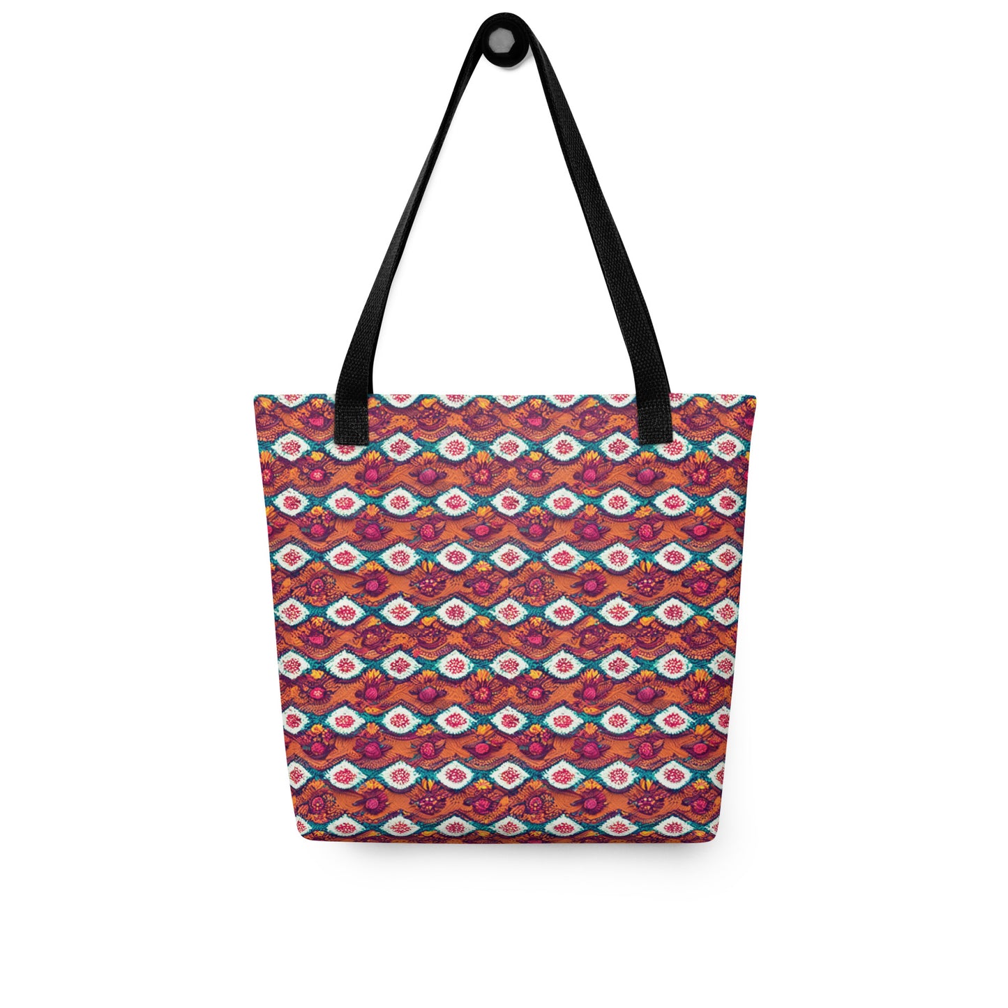 Pink and Orange Facets Tote bag