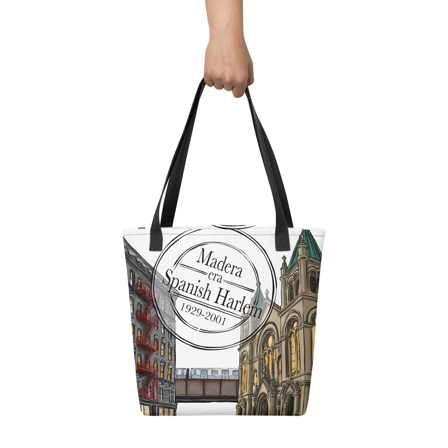 Madera Era Spanish Harlem NYC Tote bag