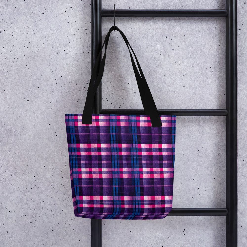 Berry Delight Plaid Tote bag