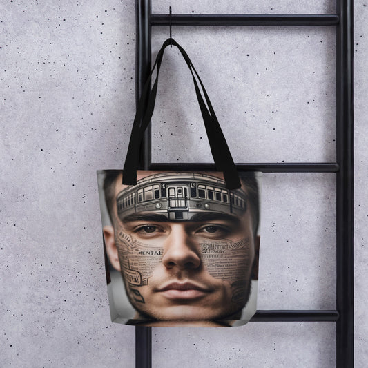 Lines of Fortitude Tote bag