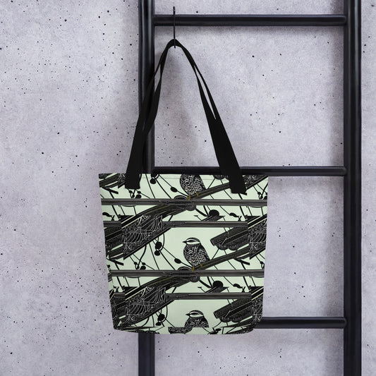 Birds on Jade Tote bag