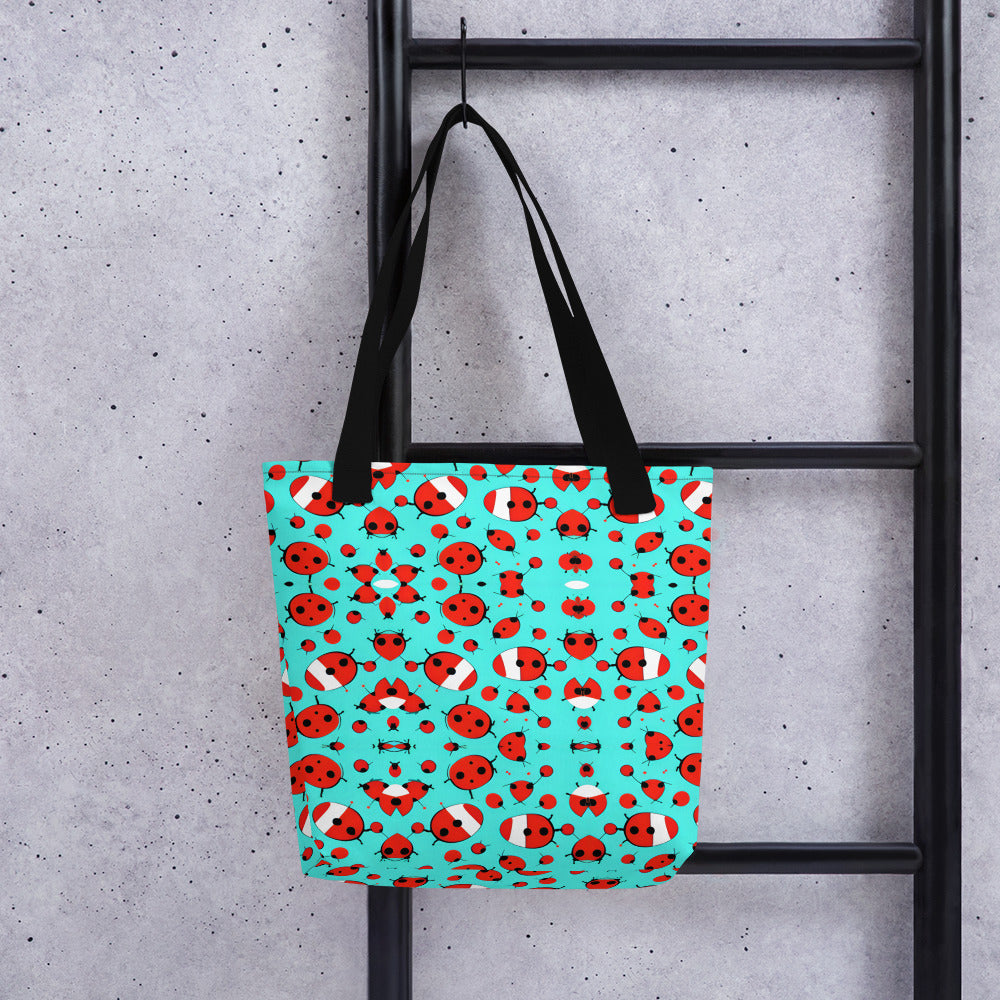 Cosmic Ladybug Tote bag