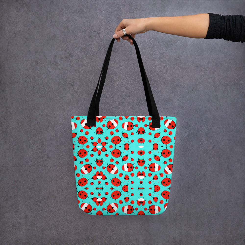 Cosmic Ladybug Tote bag