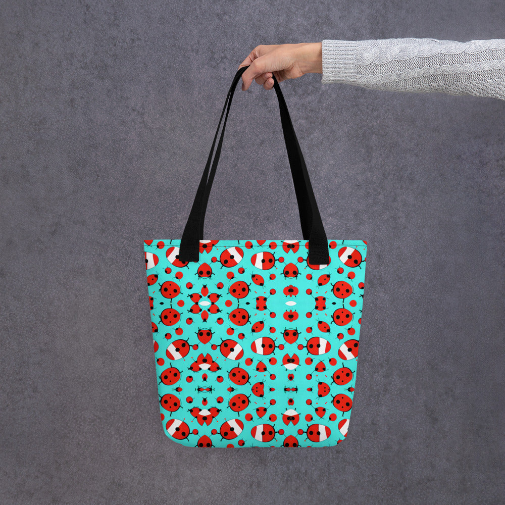 Cosmic Ladybug Tote bag