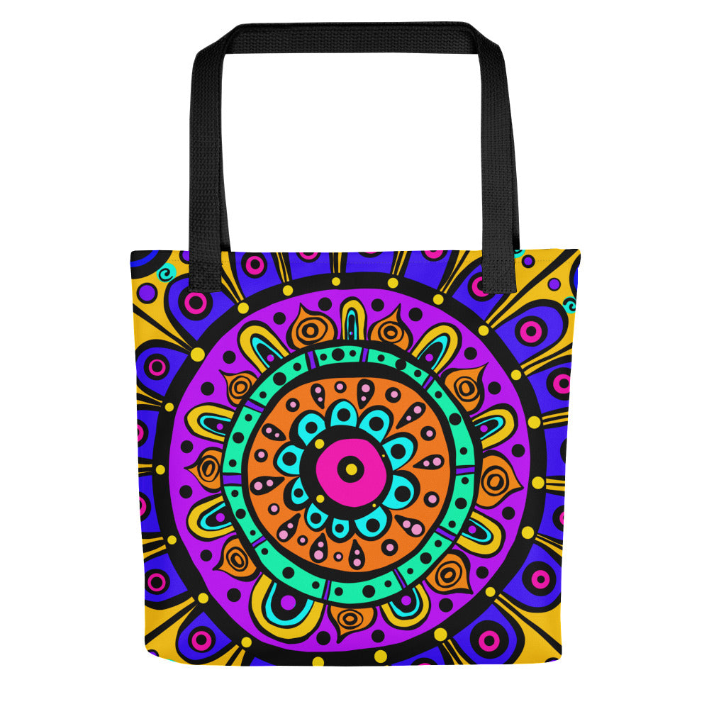 Mandala with Yellow Tote bag