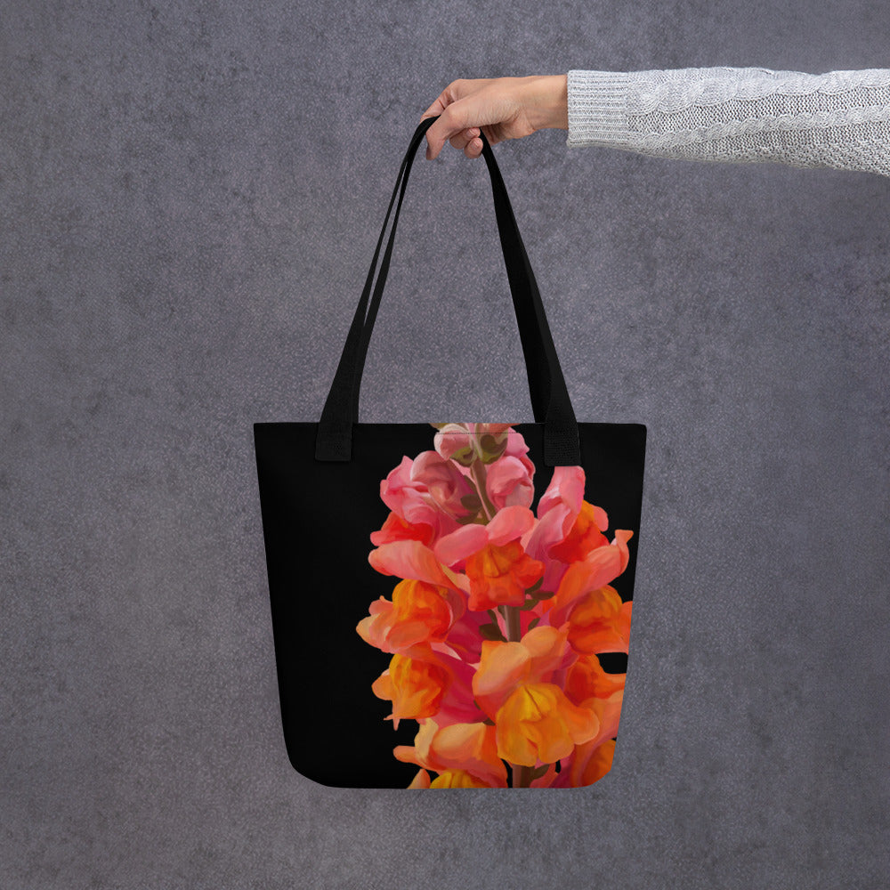 Mark’s Orange Snapdragon Tote bag