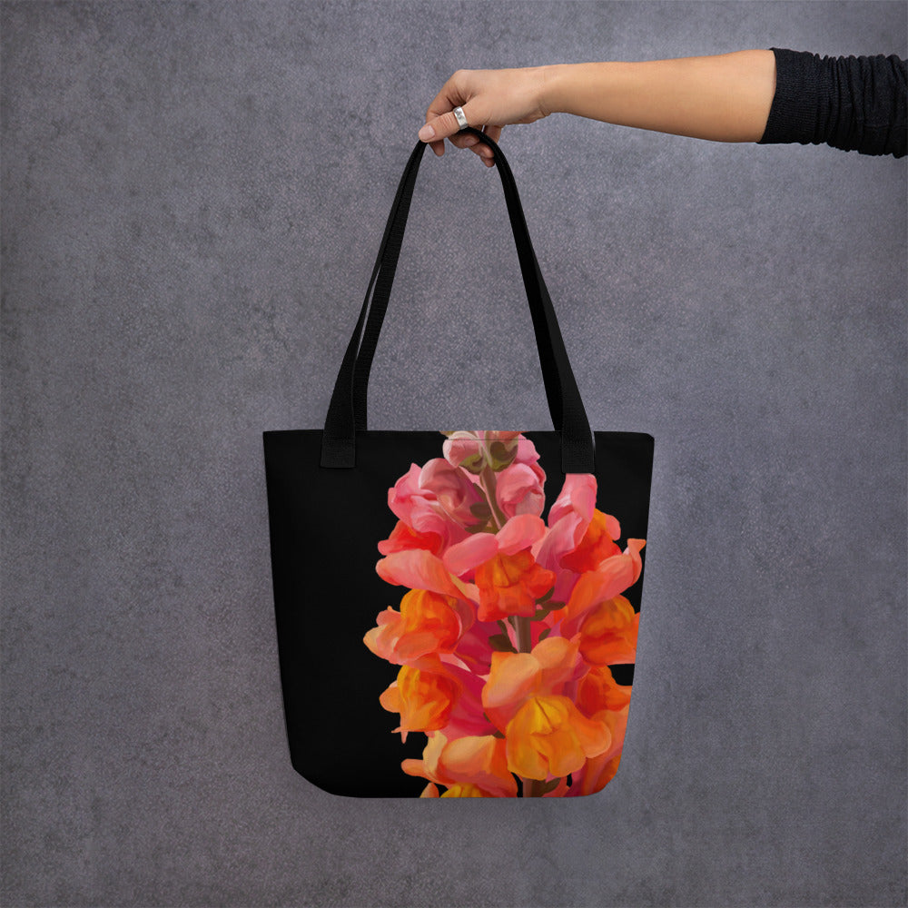 Mark’s Orange Snapdragon Tote bag