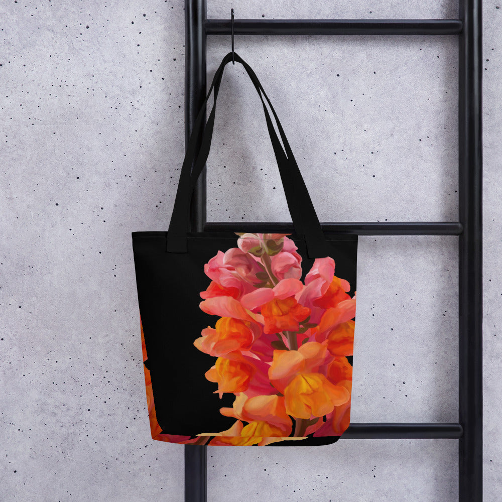 Mark’s Orange Snapdragon Tote bag