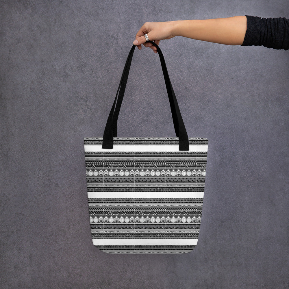 Monochrome Lanterns Tote bag