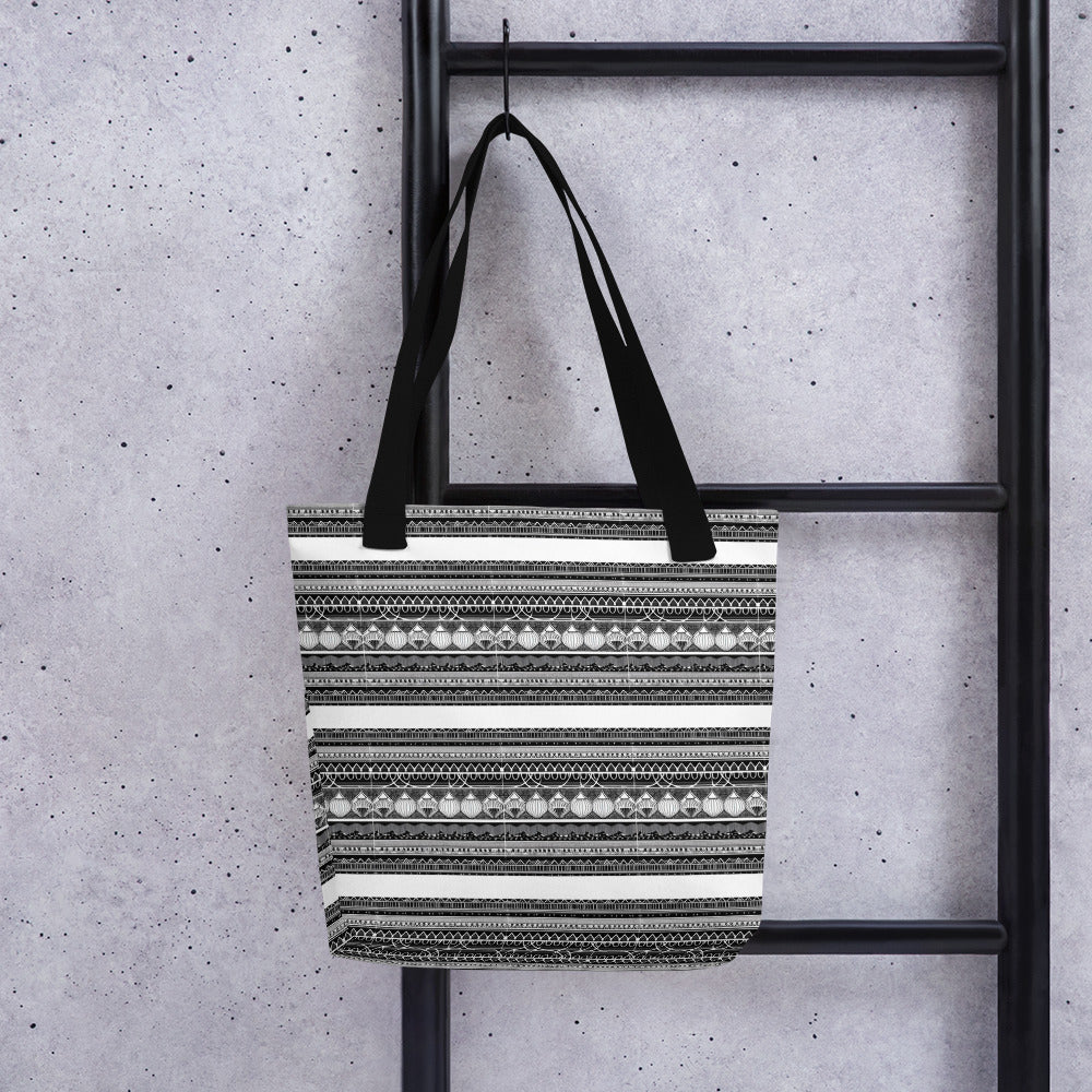 Monochrome Lanterns Tote bag