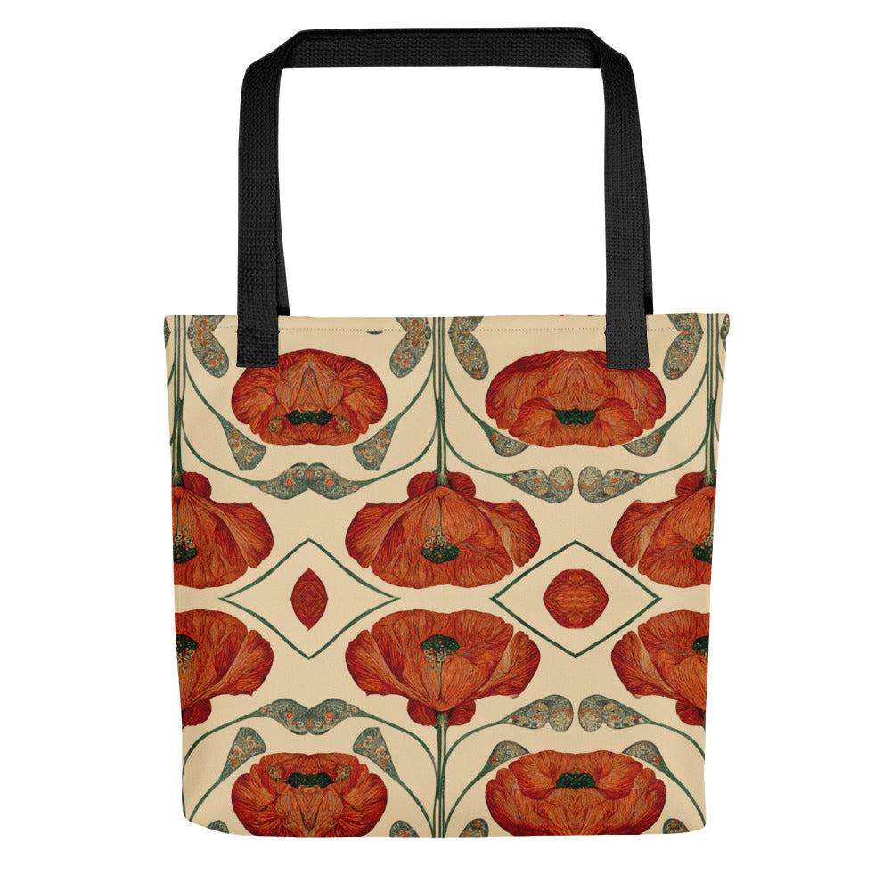 Poppies for Klimt Tote bag