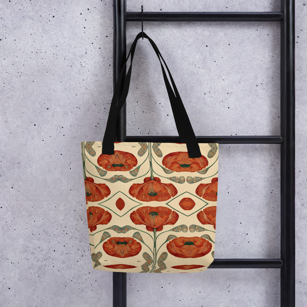 Poppies for Klimt Tote bag