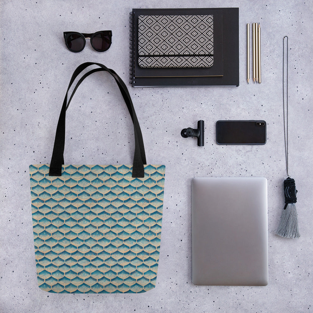 Seafoam Scales Tote bag