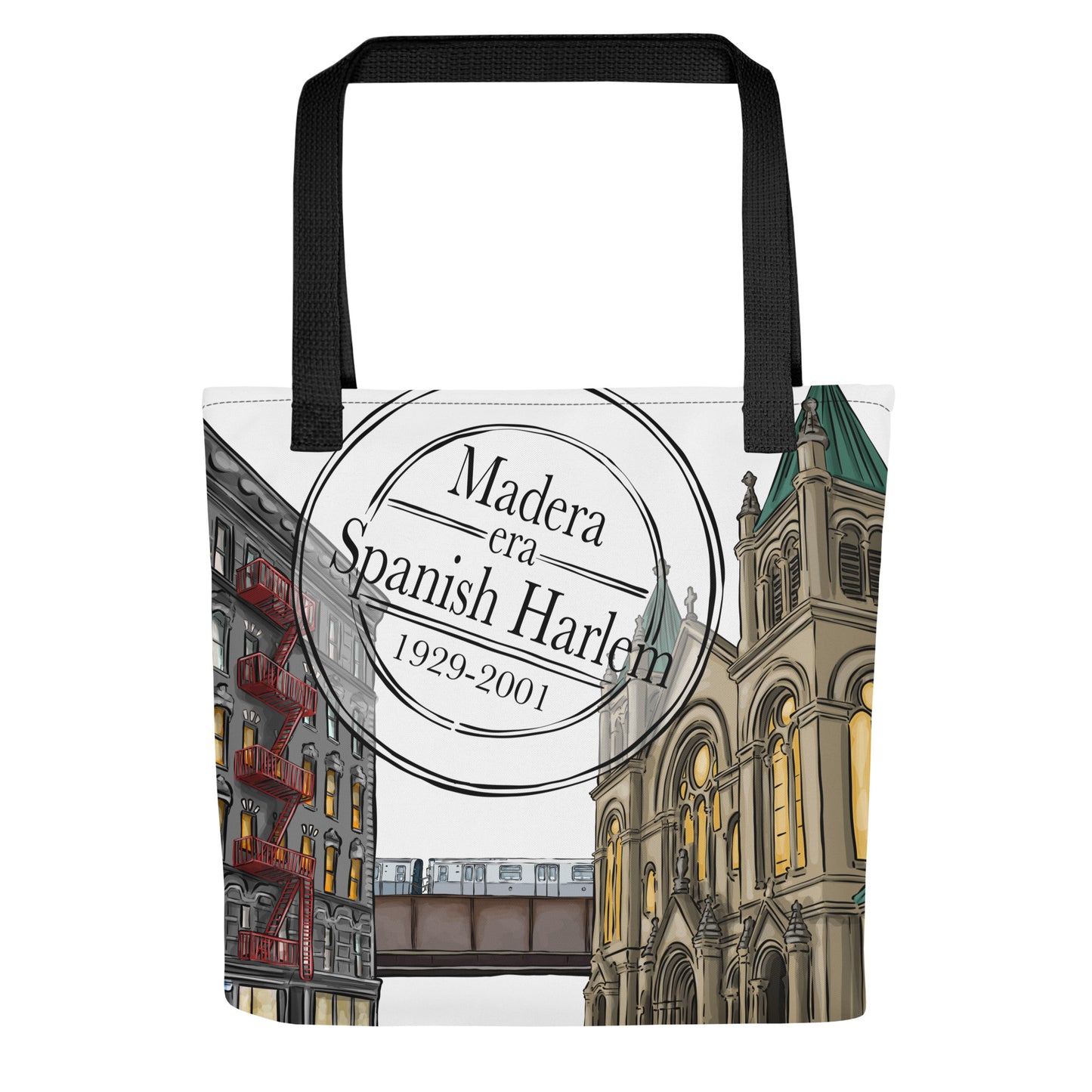 Madera Era Spanish Harlem NYC Tote bag