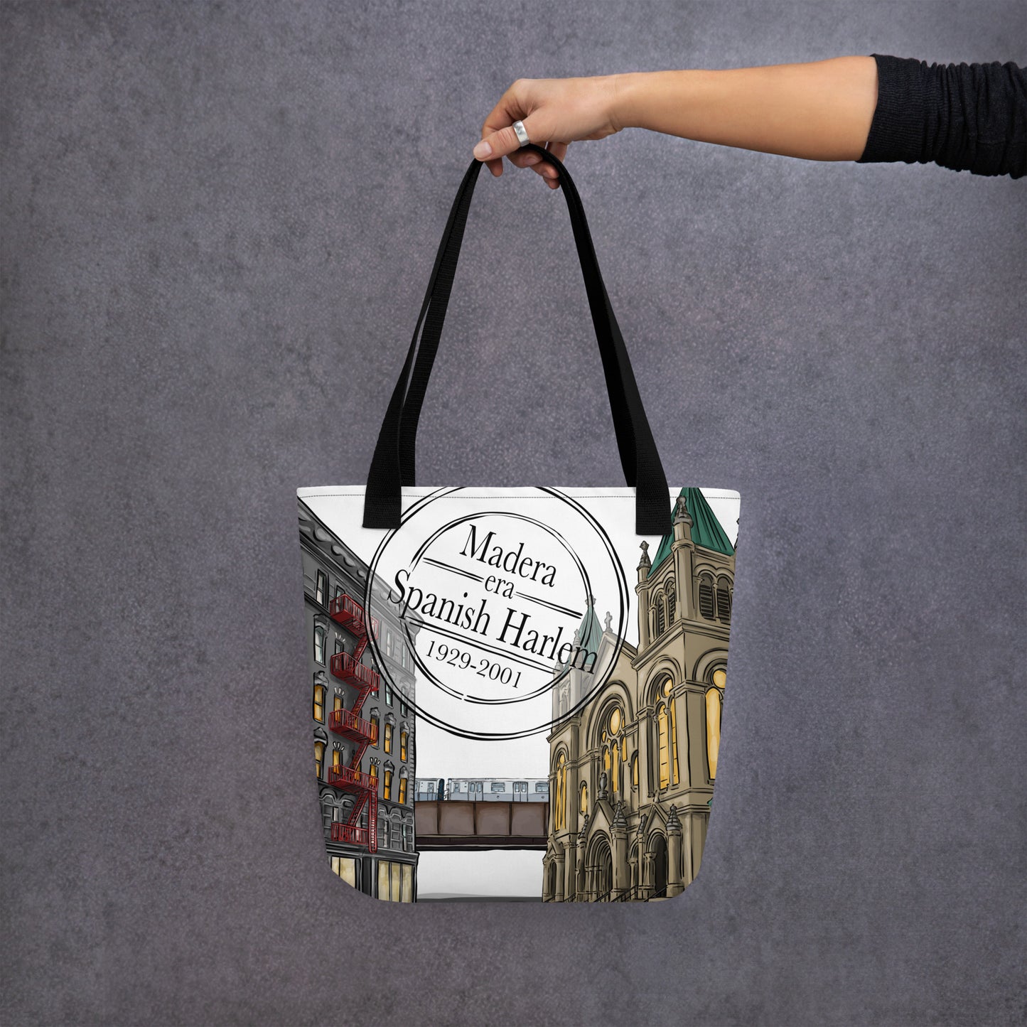 Madera Era Spanish Harlem NYC Tote bag