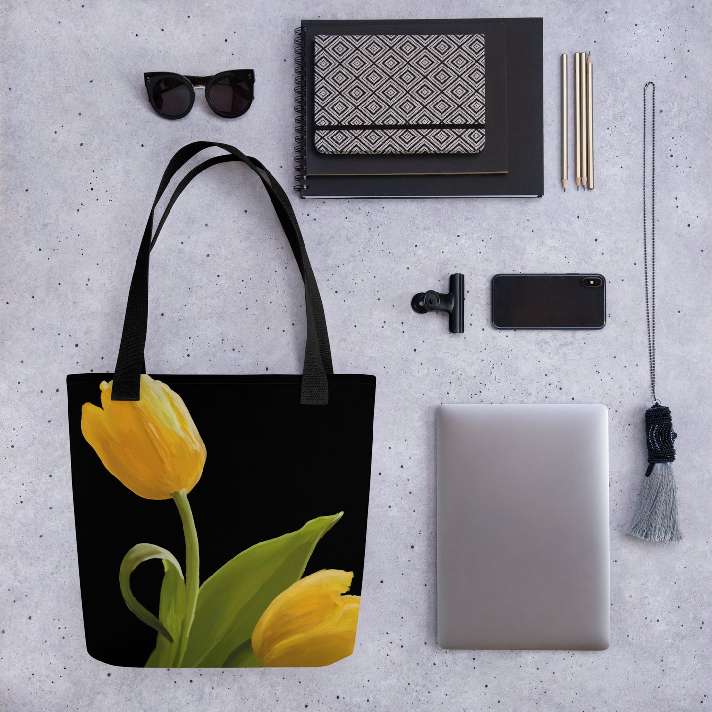 Sue’s Yellow Tulips Tote bag