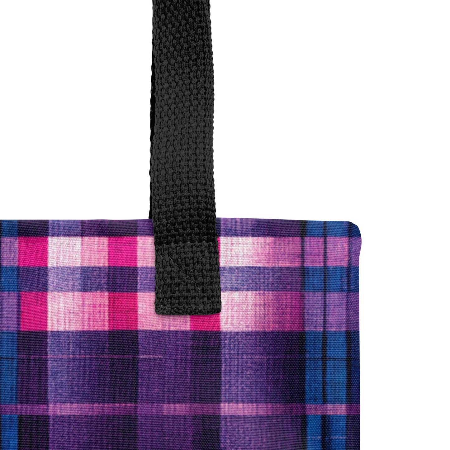 Berry Delight Plaid Tote bag