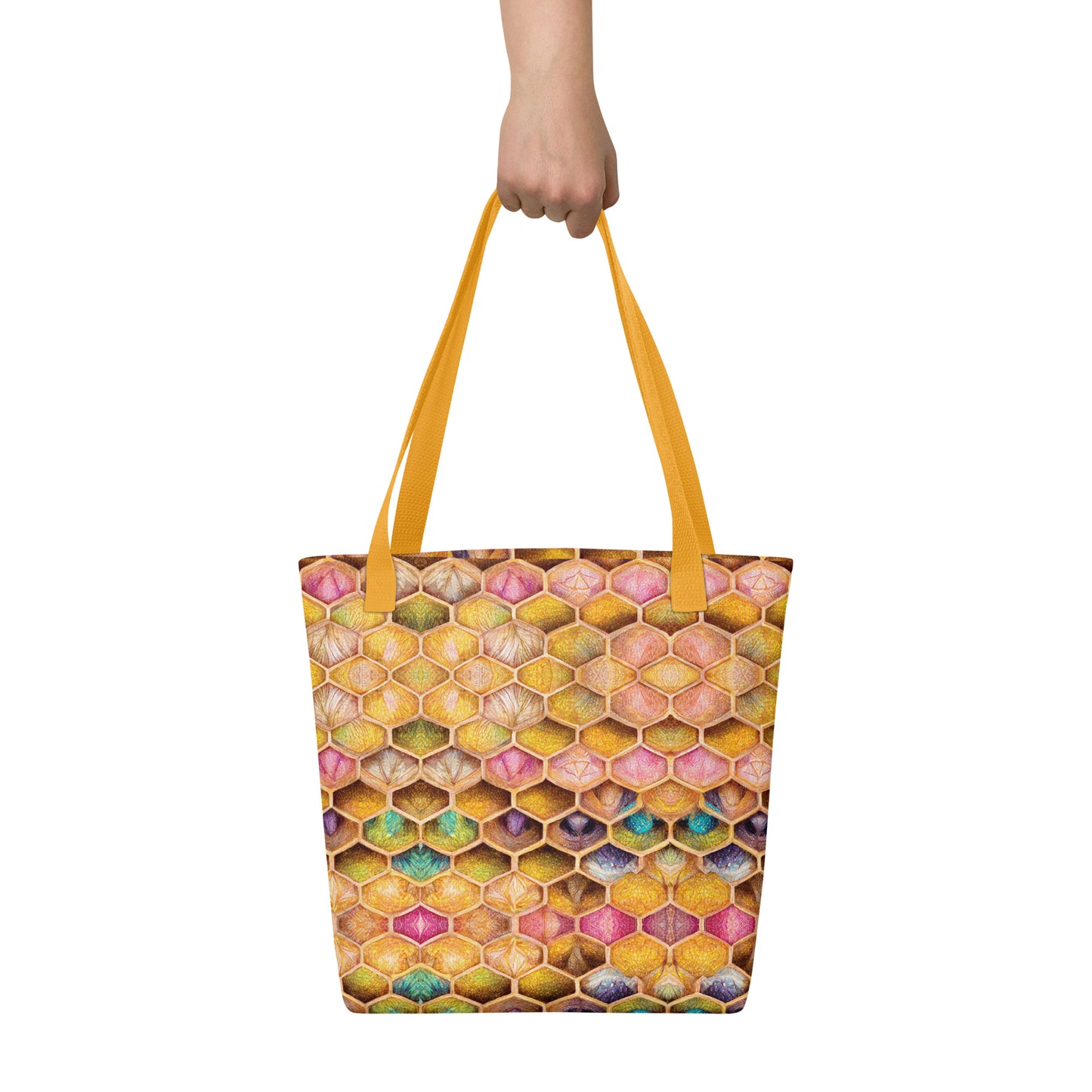 Rainbow Hive Radiance Tote bag