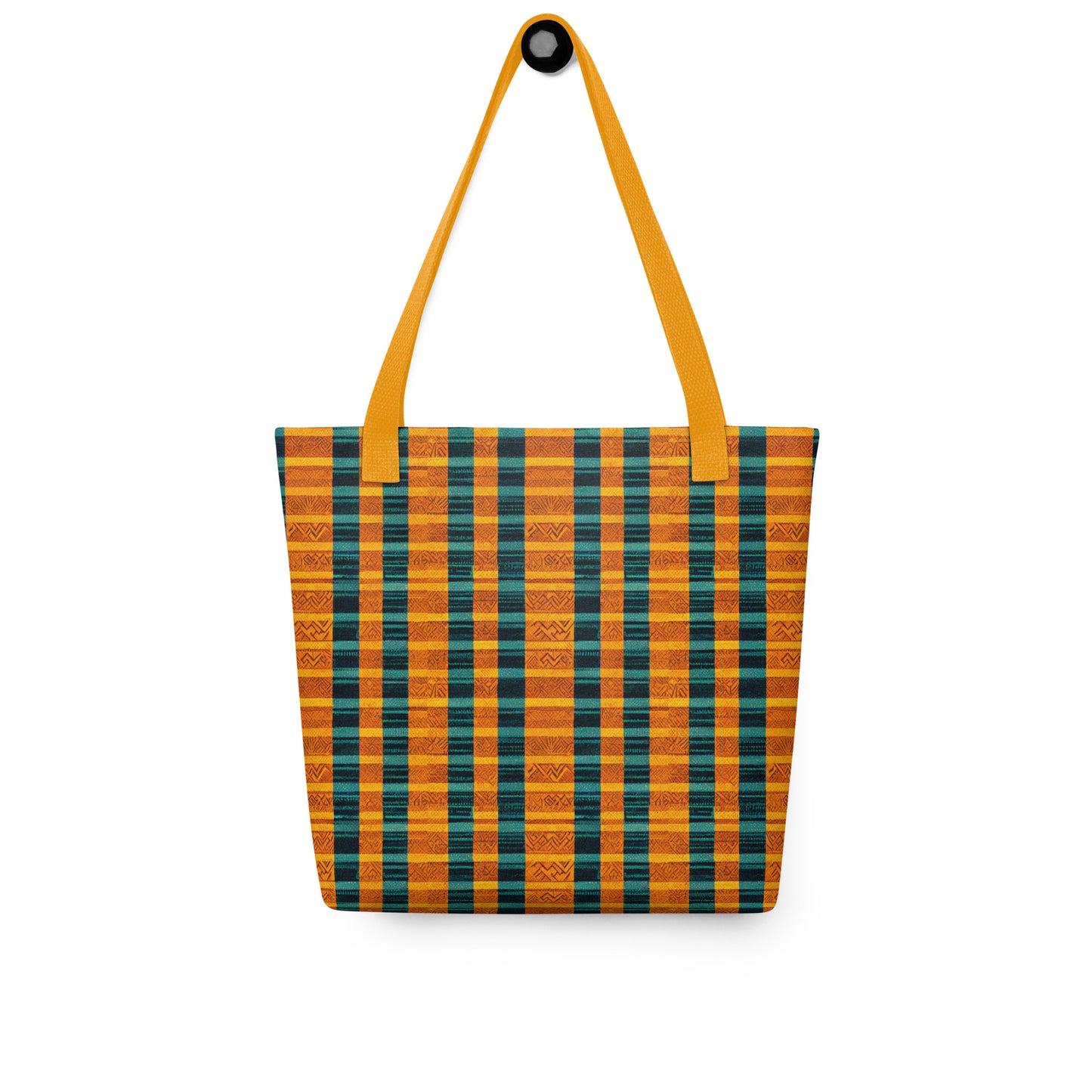 Teal & Tangerine Tapestry Tote bag