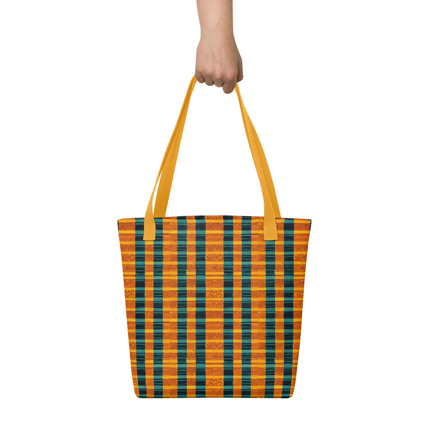 Teal & Tangerine Tapestry Tote bag