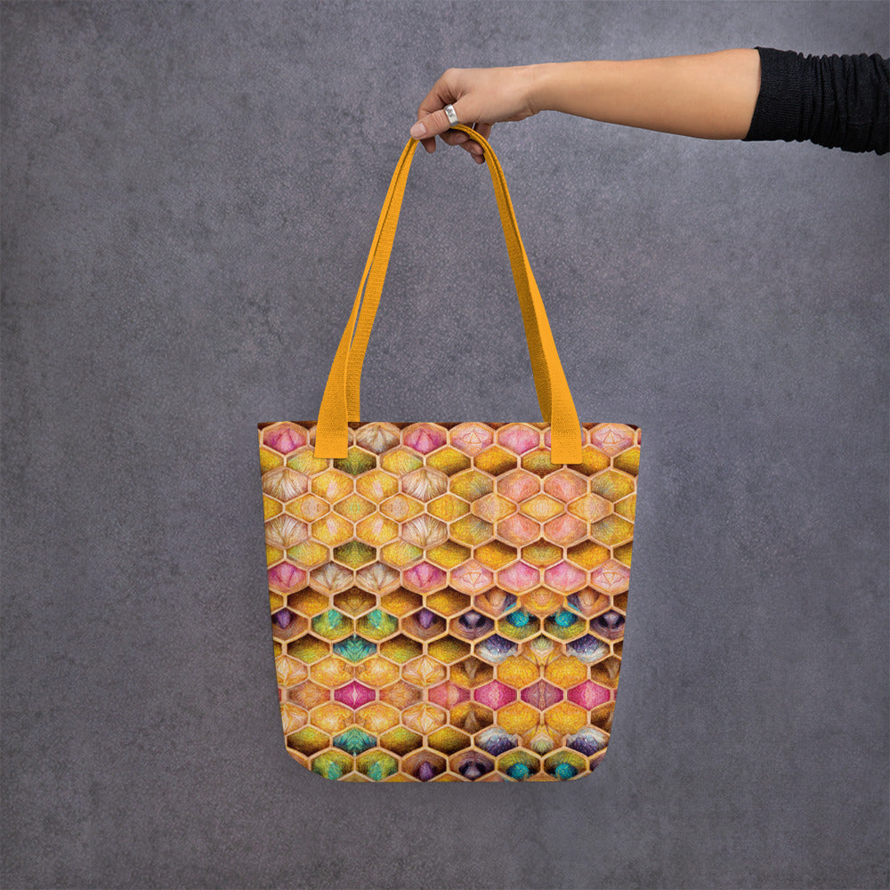 Rainbow Hive Radiance Tote bag