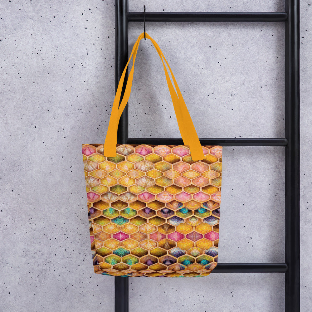 Rainbow Hive Radiance Tote bag