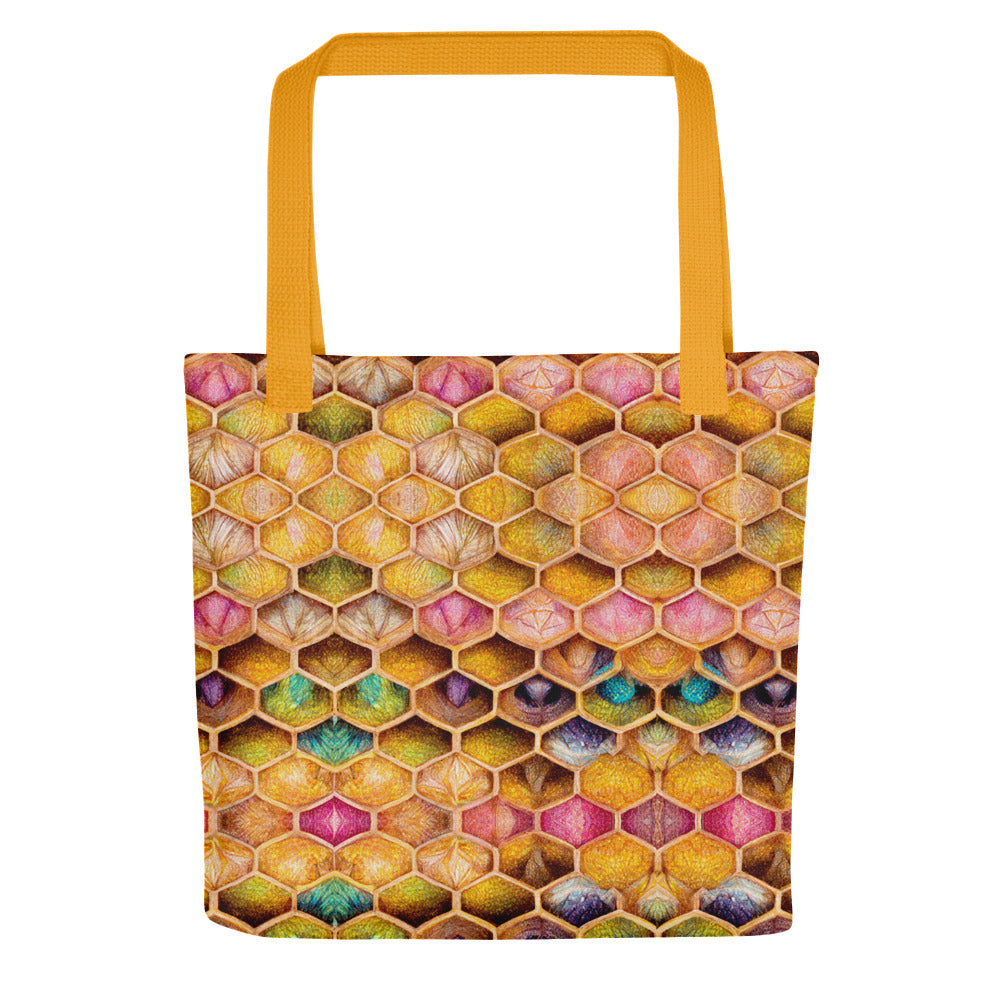 Rainbow Hive Radiance Tote bag