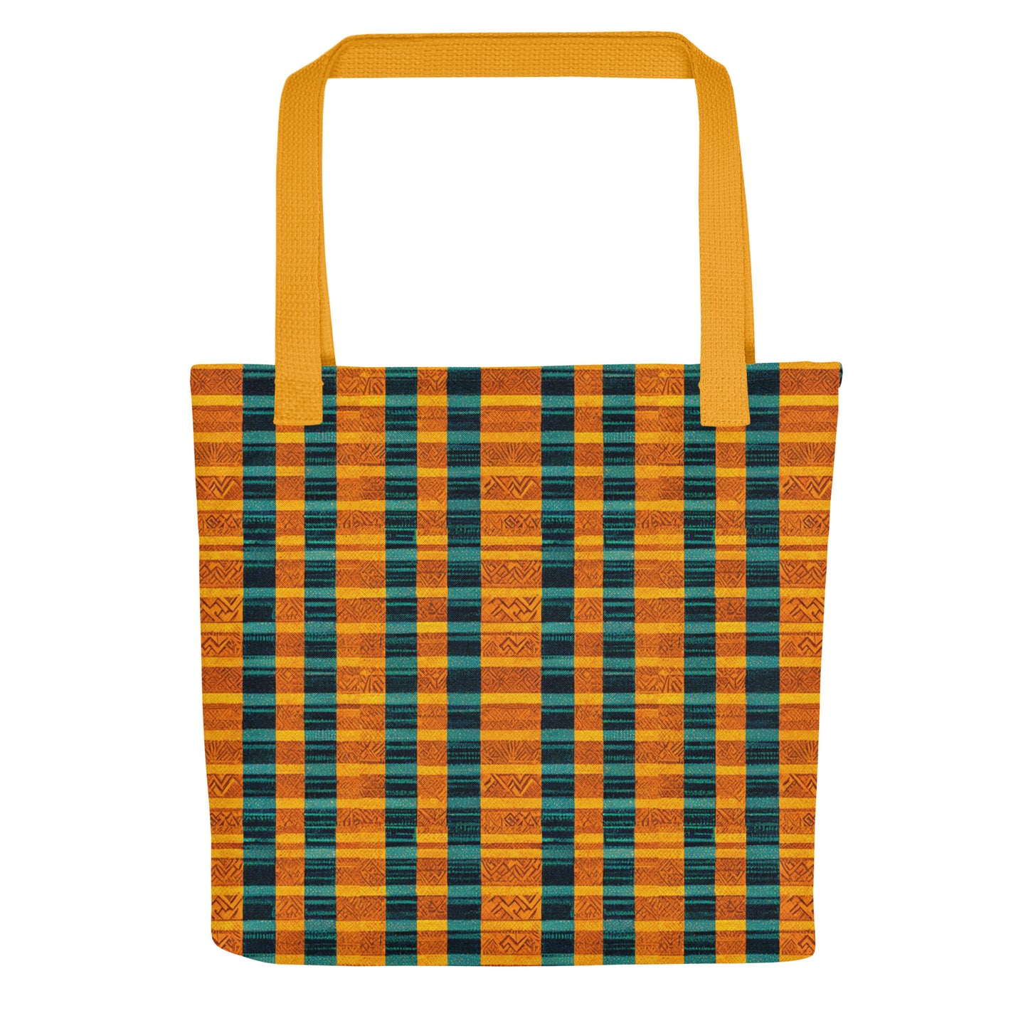 Teal & Tangerine Tapestry Tote bag