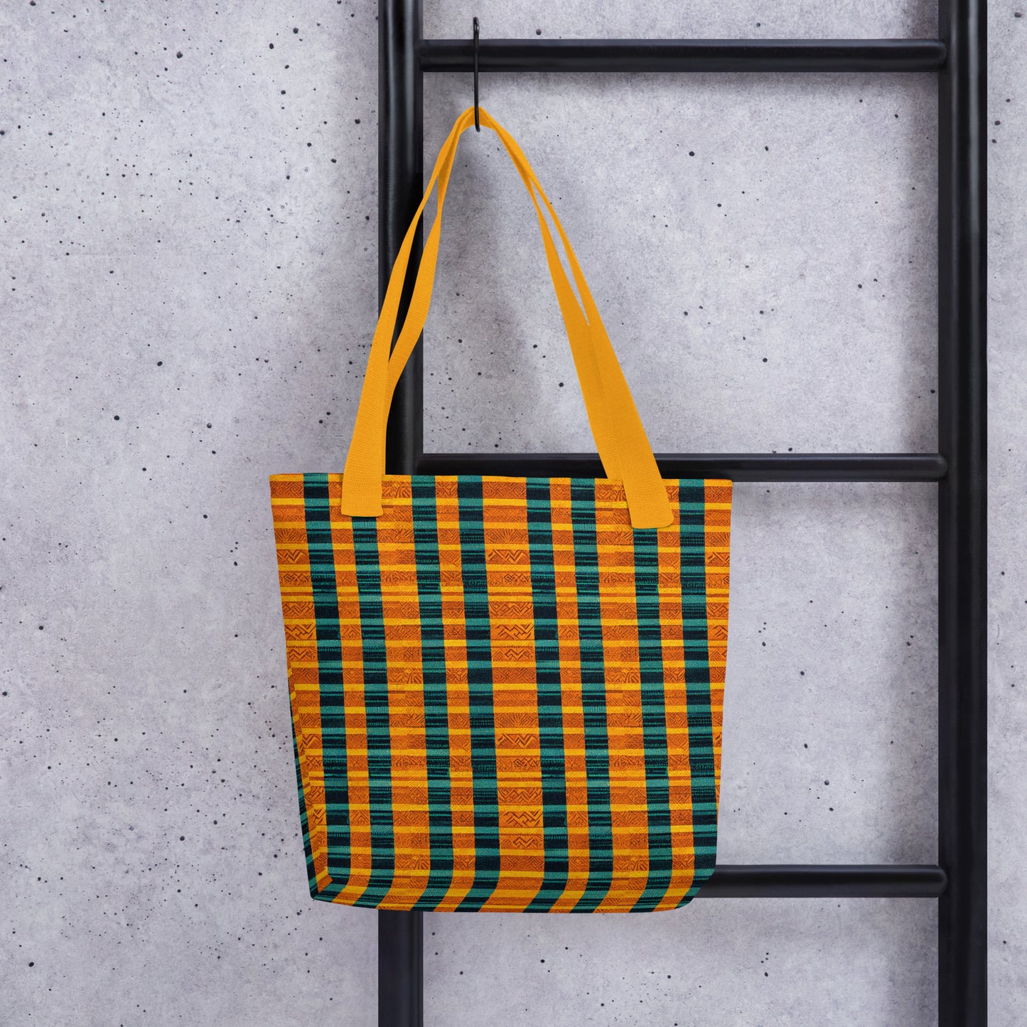 Teal & Tangerine Tapestry Tote bag