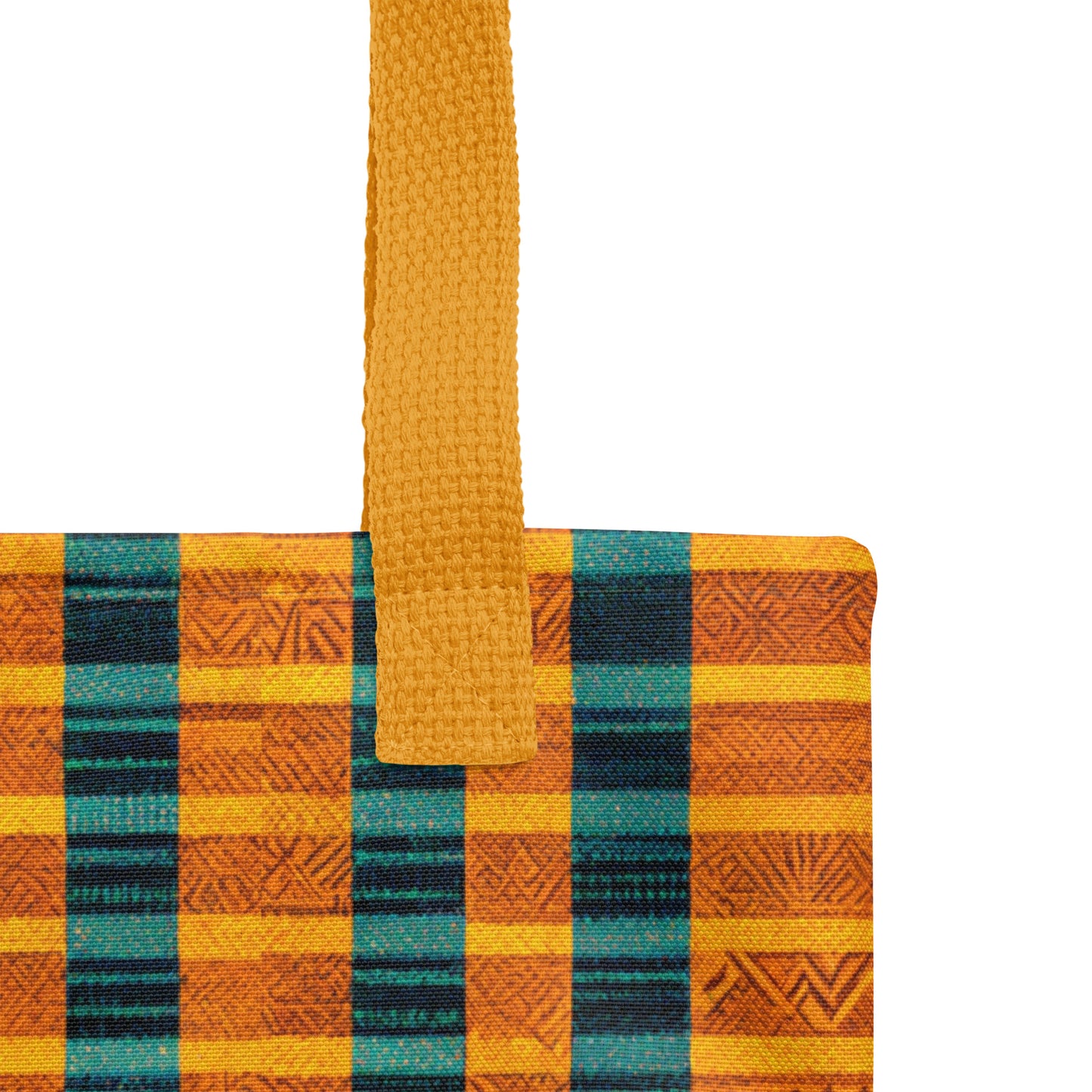 Teal & Tangerine Tapestry Tote bag