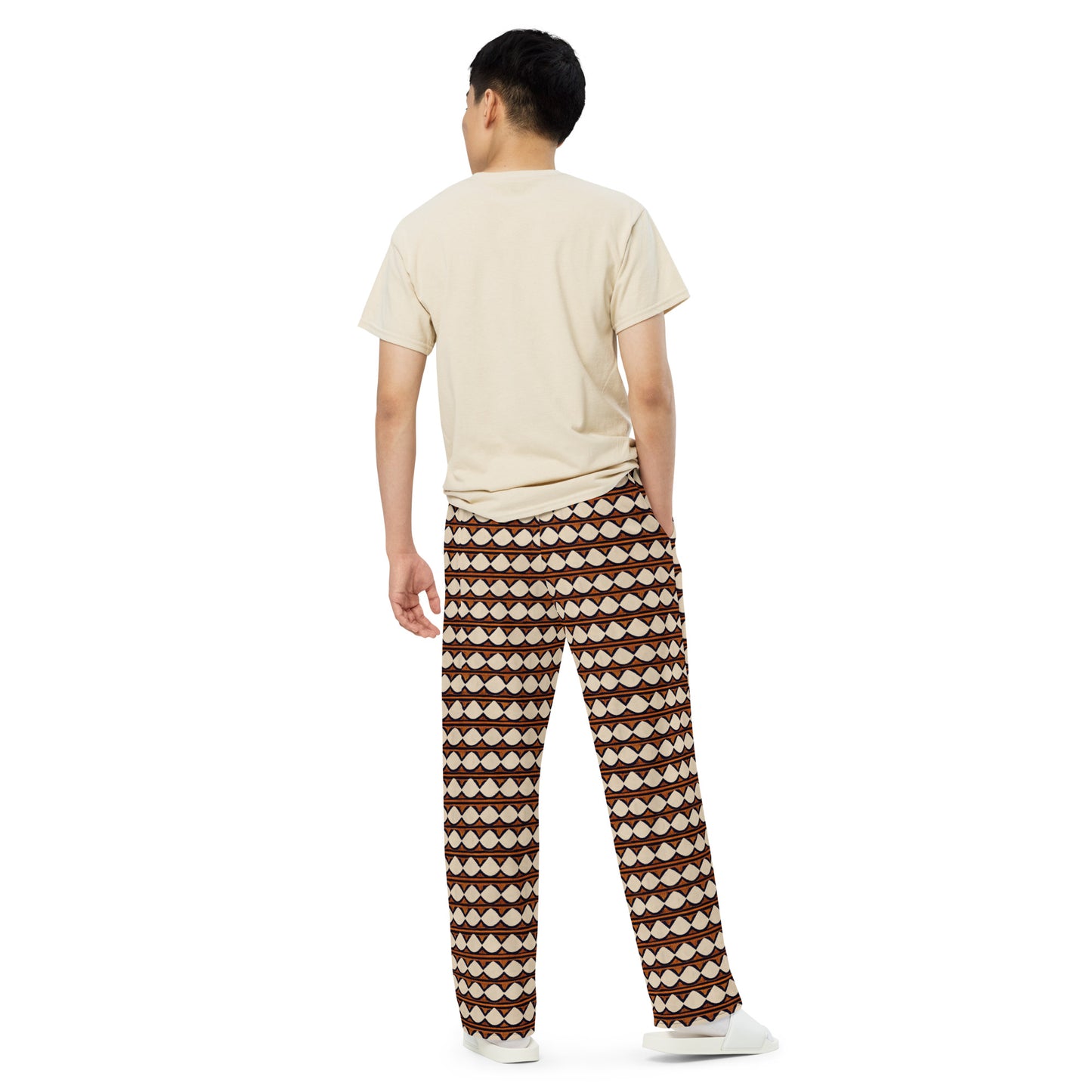 Kilimanjaro Creamsicle Men’s wide-leg pants