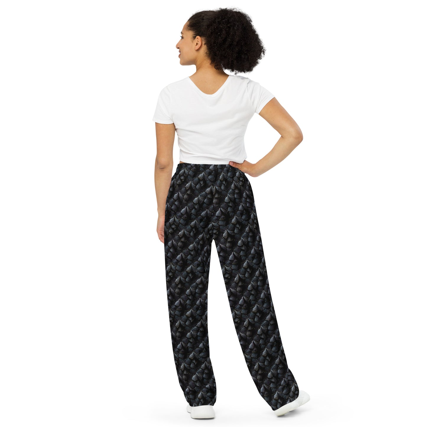 Onyxxor, the Cliff Sentinel Dragon Women’s wide-leg pants