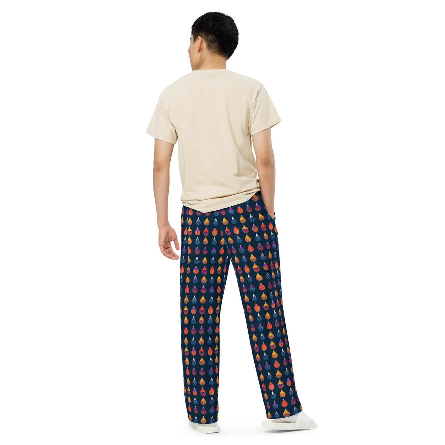 Prismatic Precipitation Men’s wide-leg pants