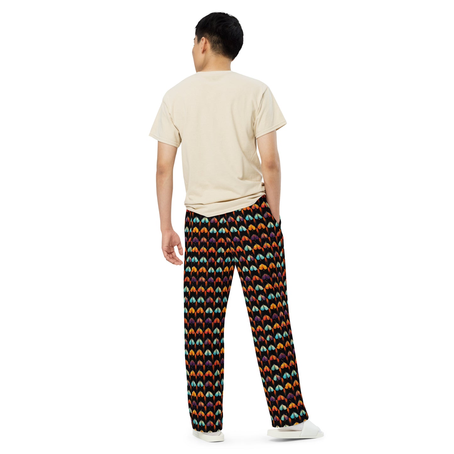 Quilted Wings Men’s wide-leg pants