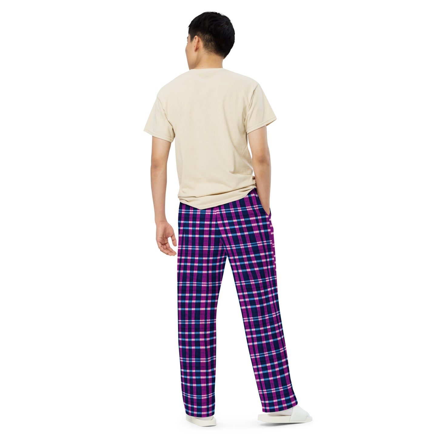 Royal Highlander Plaid Men’s wide-leg pants