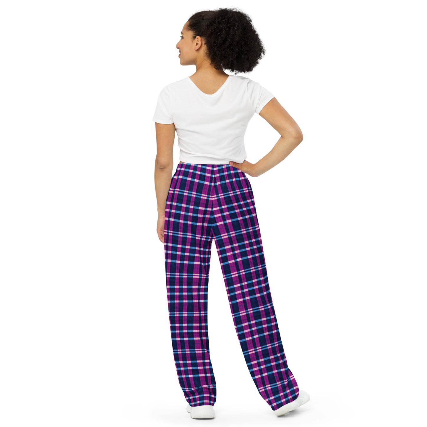 Royal Highlander Plaid Women’s wide-leg pants