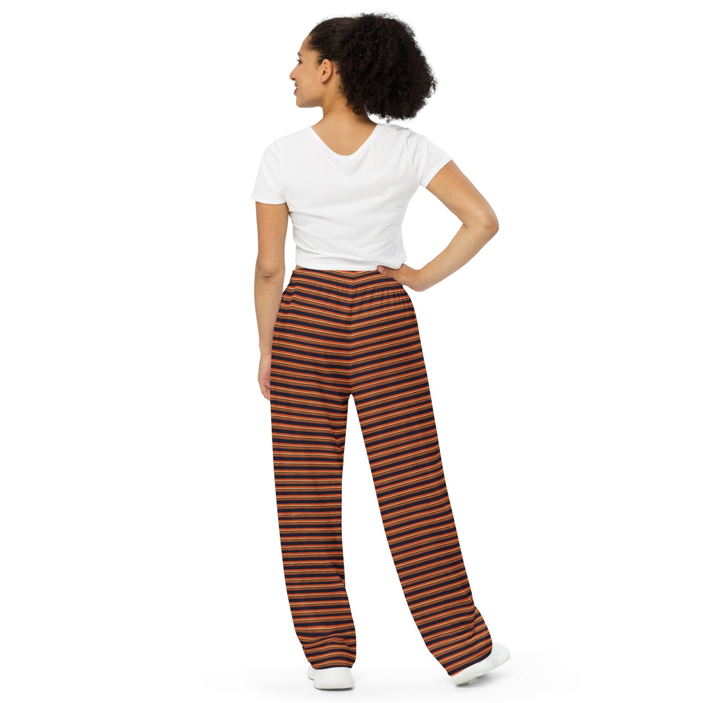 Savanna Sunset Stitches Women’s wide-leg pants