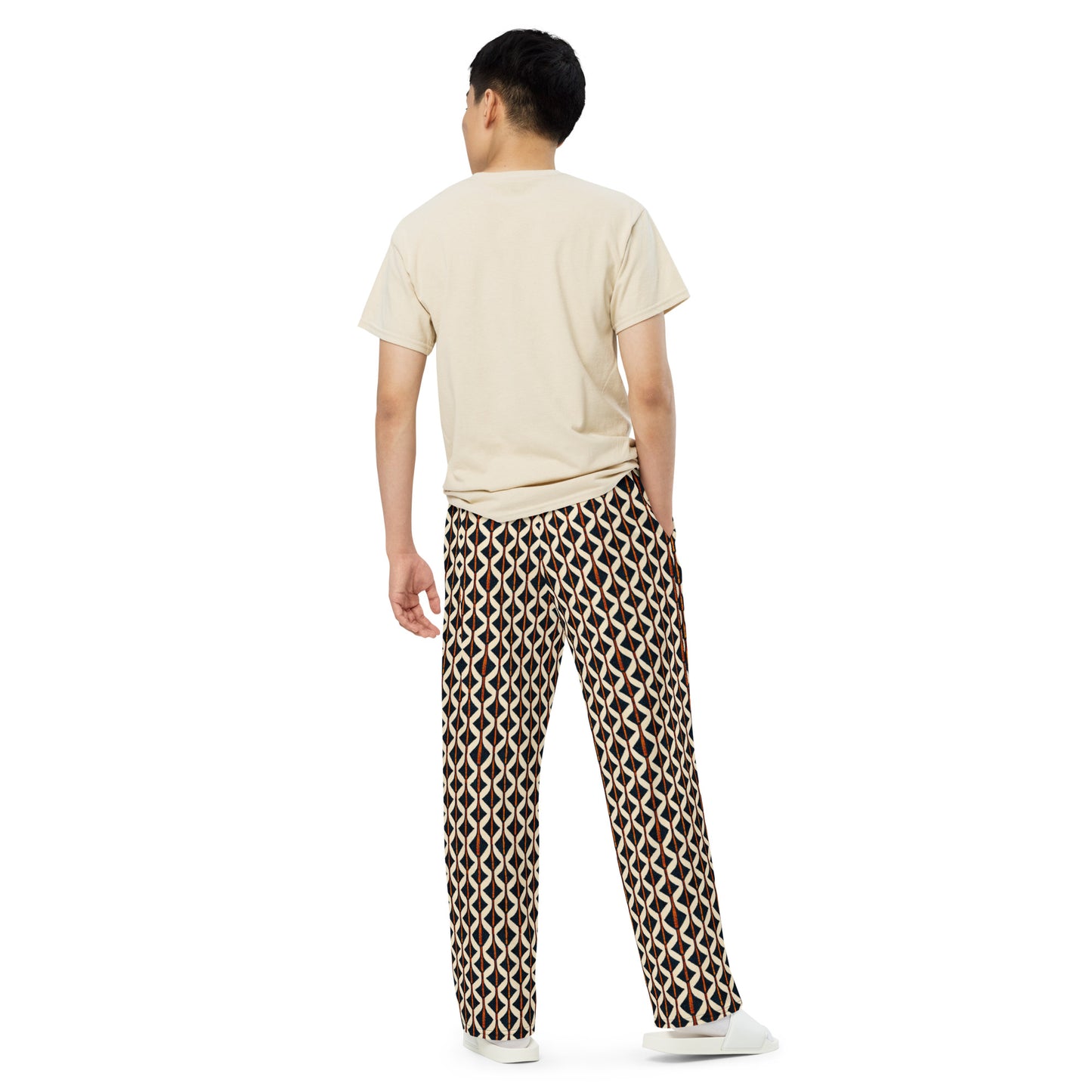 Tribal Tones In Harmony Men’s wide-leg pants