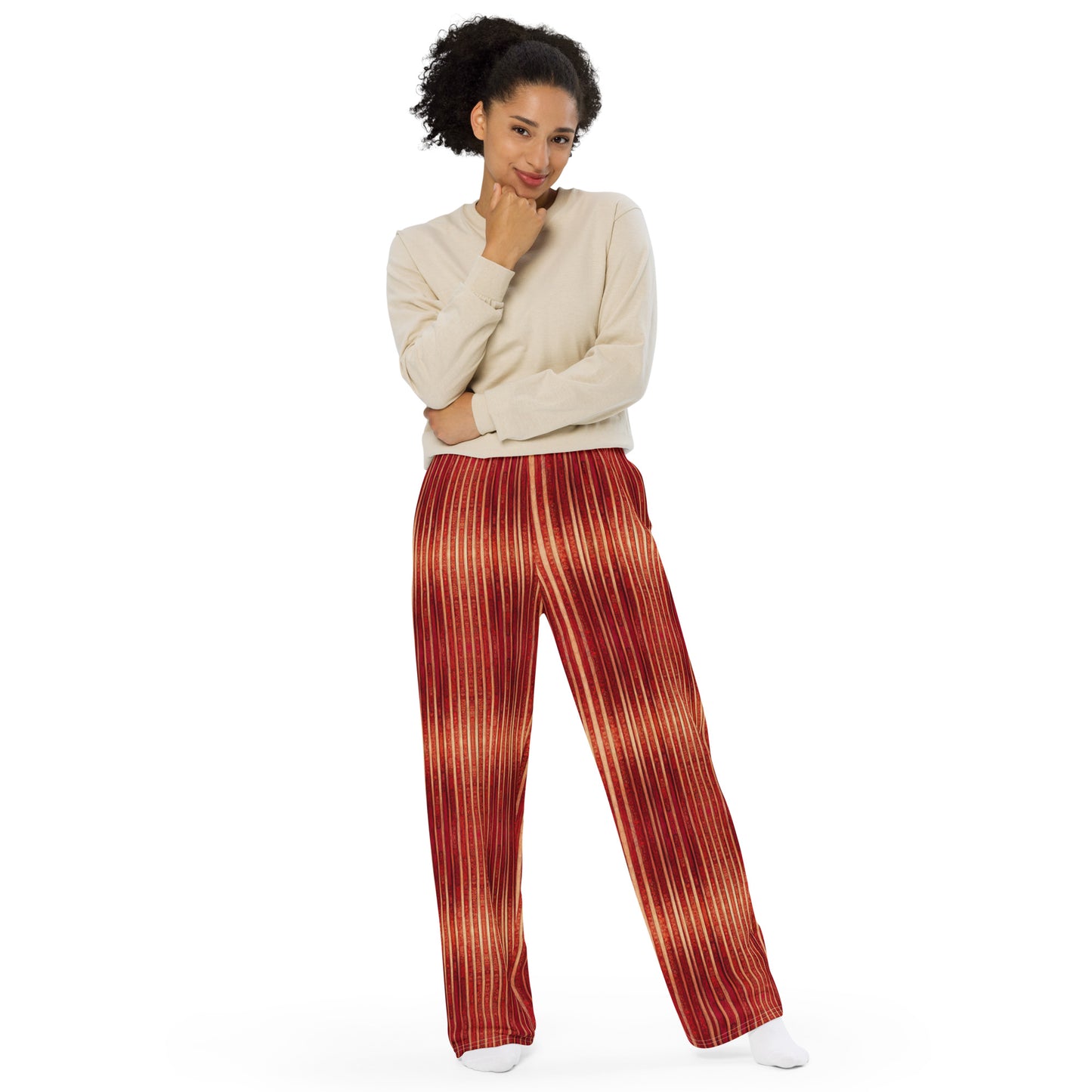 Intricate Carmine Women’s wide-leg pants