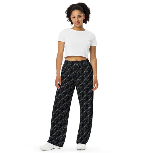 Onyxxor, the Cliff Sentinel Dragon Women’s wide-leg pants