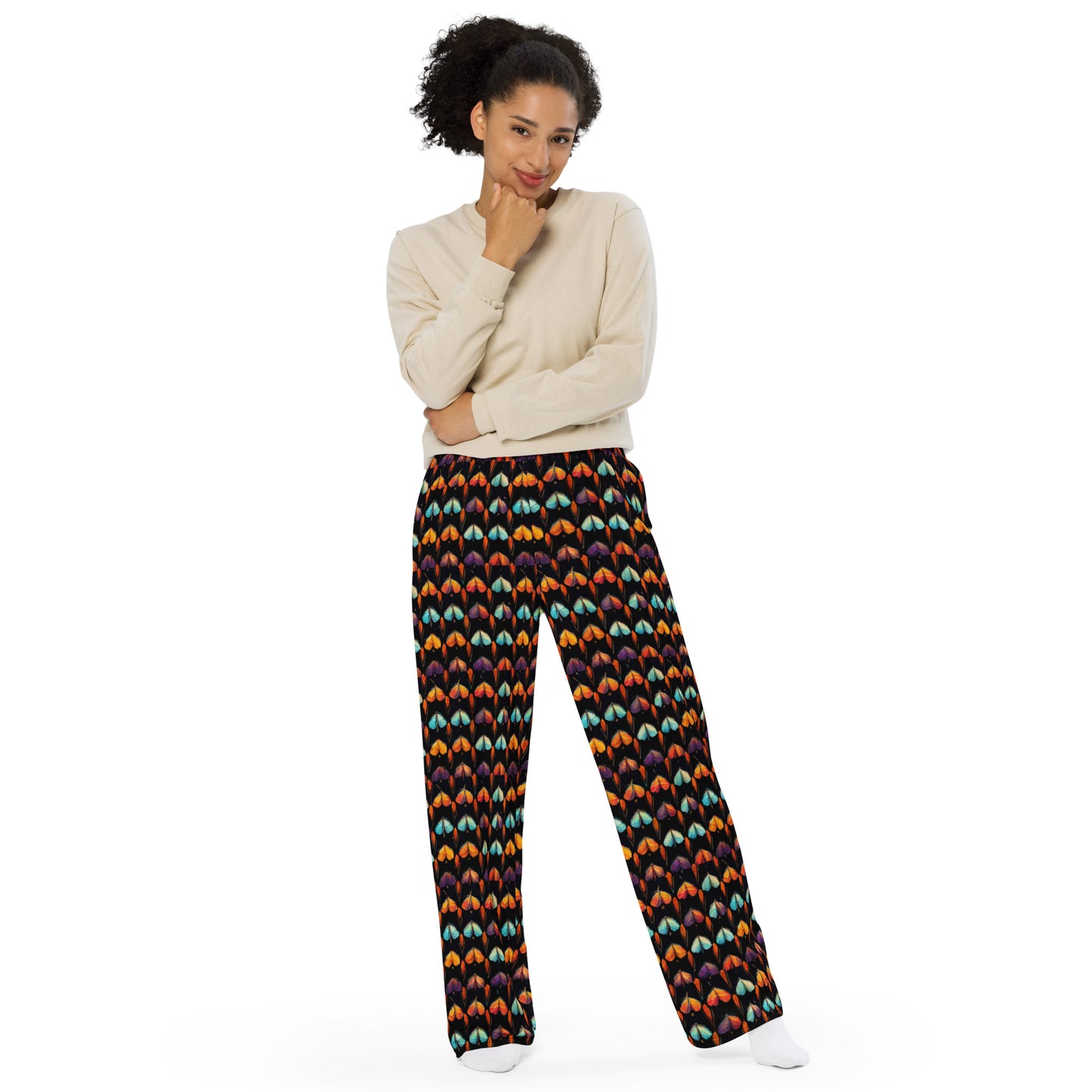 Quilted Wings Women’s wide-leg pants