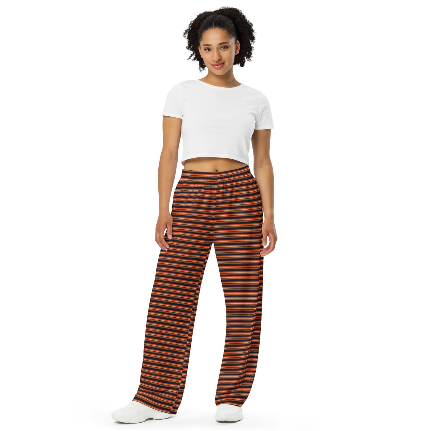 Savanna Sunset Stitches Women’s wide-leg pants